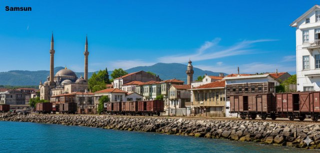 Samsun'un yapay zeka ile renklendirilen eski fotoğrafları