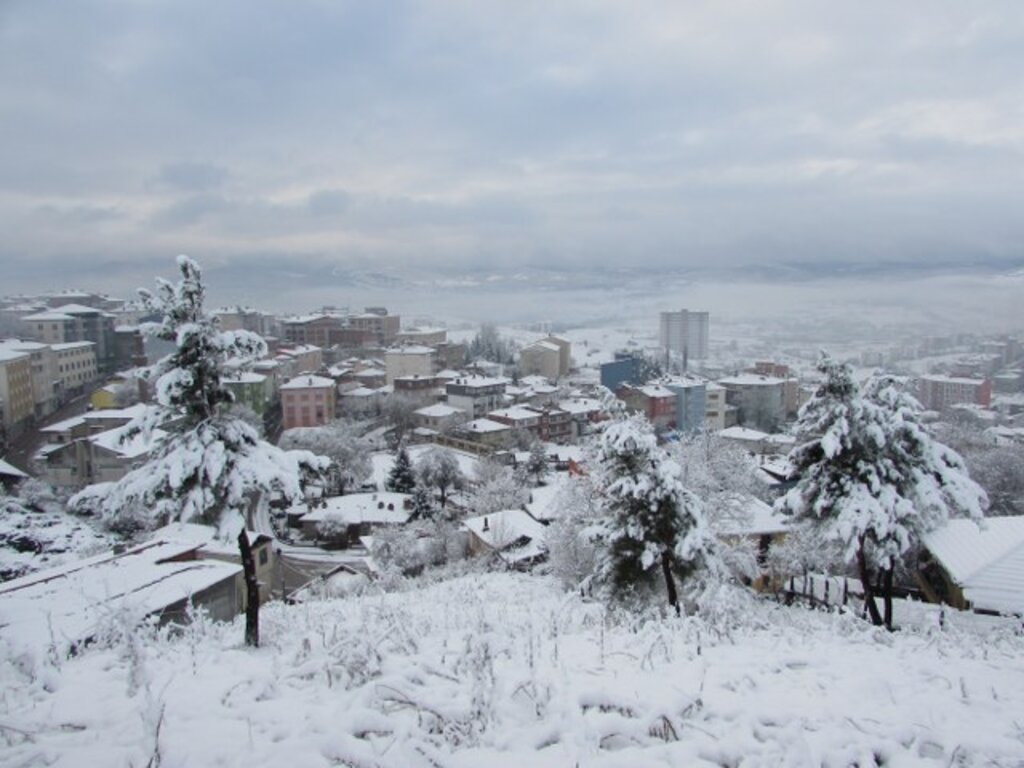 Samsun ve ilçelerden kar manzaraları