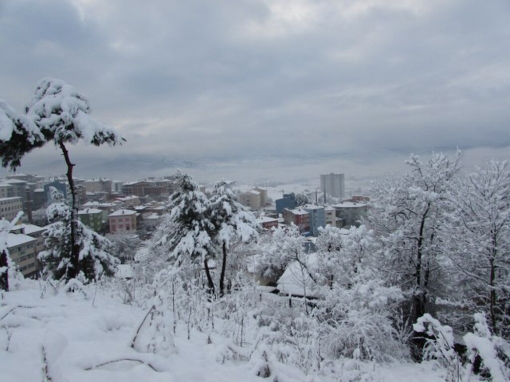 Samsun ve ilçelerden kar manzaraları