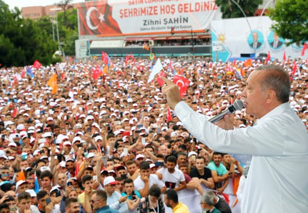 Cumhurbaşkanı Recep Tayyip Erdoğan'ın 24 Haziran seçimi Samsun mitinginden fotoğraflar