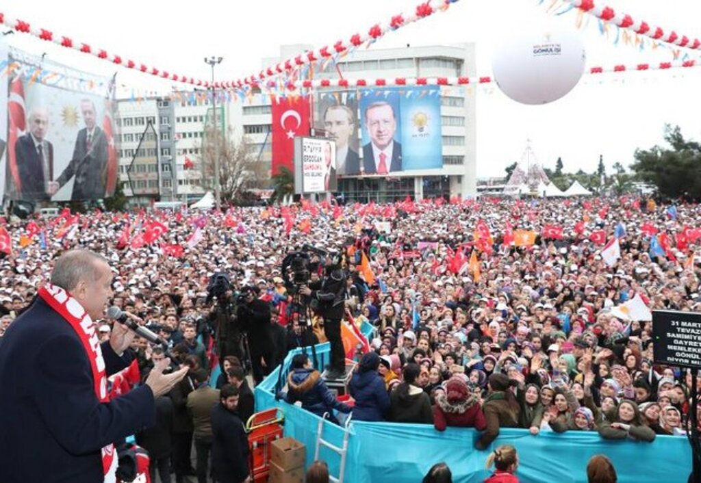 Fotoğraflarla Recep Tayyip Erdoğan'ın 3 Mart Samsun seçim mitingi
