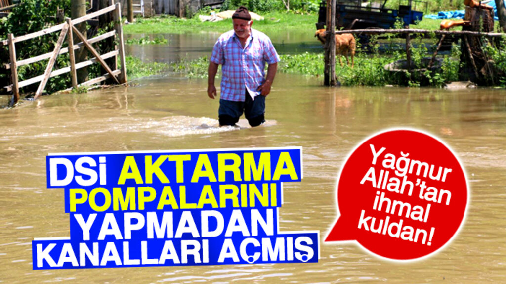 Samsun Çarşamba ilçesinde yaşanan su baskınları ile ilgili ÇADEF açıklama yaptı