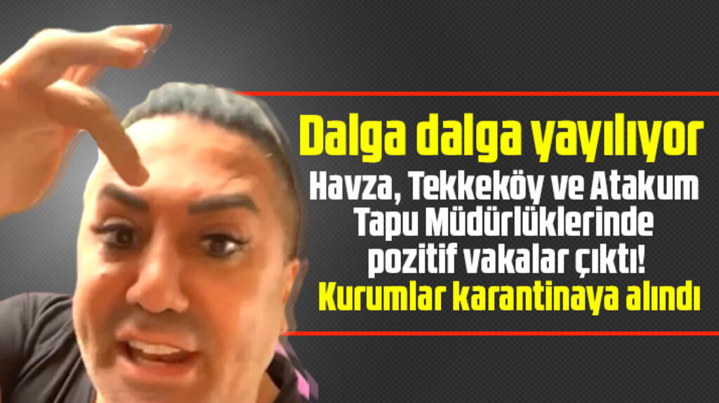 Samsun'da Havza, Tekkeköy ve Atakum Tapu Müdürlüklerinde pozitif vakalar çıktı