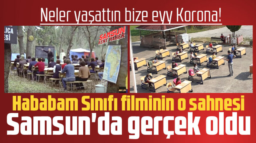 Samsun'da Hababam Sınıfı filminin o sahnesi gerçek oldu