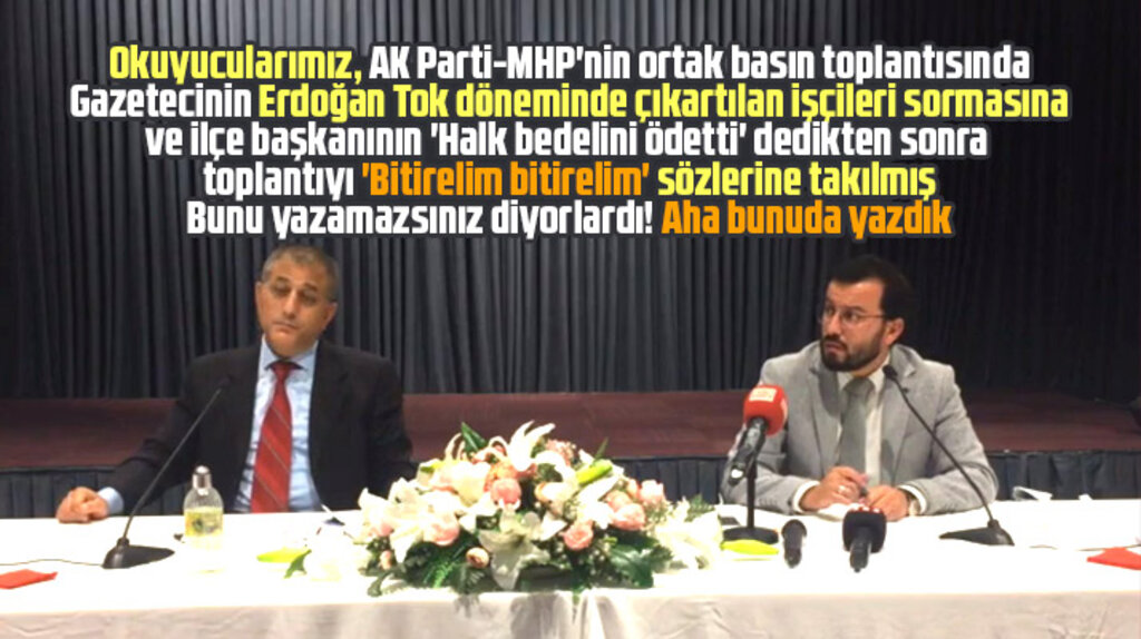 Samsun'da AK Parti-MHP ortak toplantısında AK Parti döneminde çıkartılan işçiler soruldu