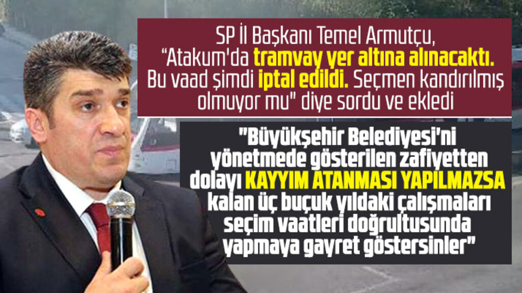 SP Samsun İl Başkanı Armutçu'dan Büyükşehir Belediyesine kayyım göndermesi