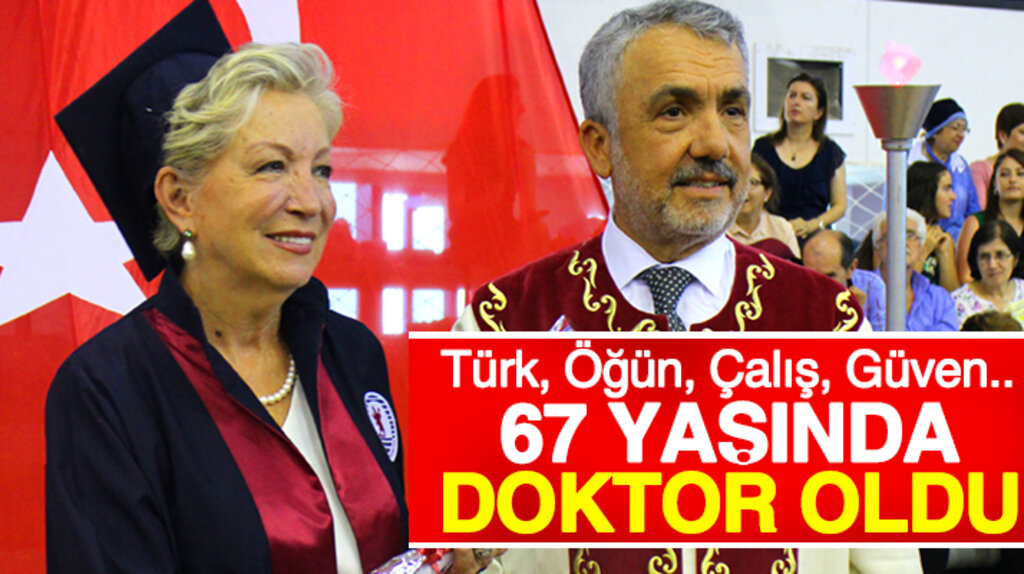 Samsun'da 67 yaşındaki Gönül Berker Tıp Fakültesinden mezun olup doktor oldu