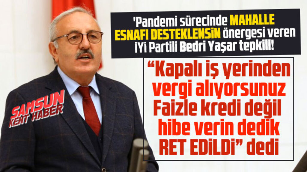 Bedri Yaşar mahalle esnafı desteklensin önergesinin ret edilmesine tepki gösterdi