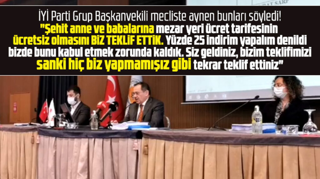 Alper Aydemir, şehit anne ve babalarına ücretsiz mezar yeri teklifini biz yaptık dedi