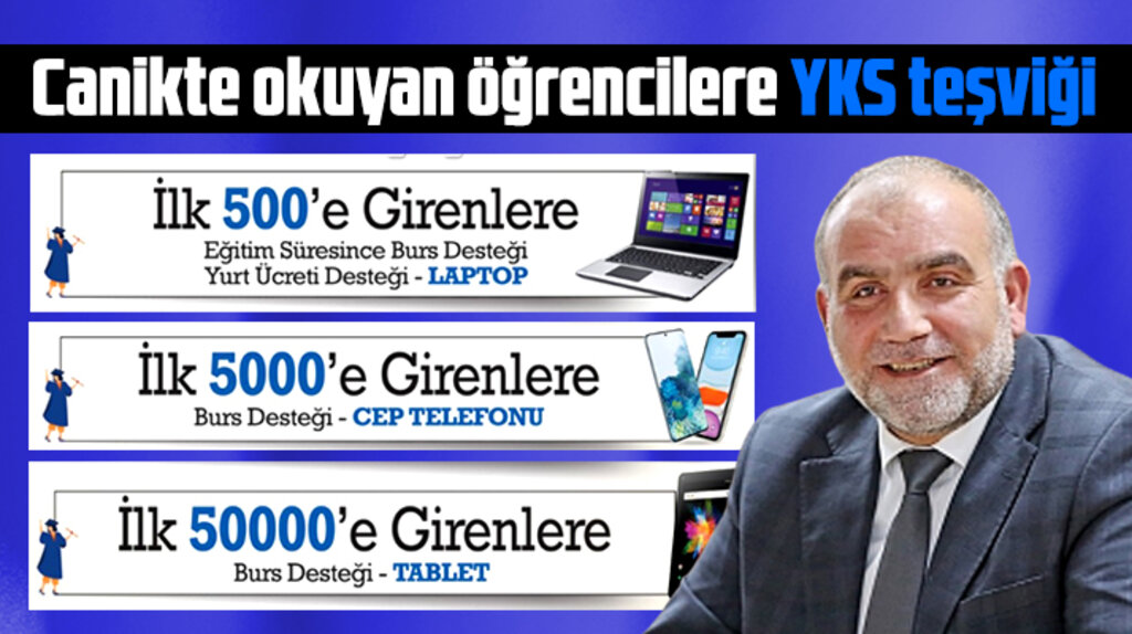 Canik Belediyesi YKS'de başarılı olacak öğrencilere ödüller verecek