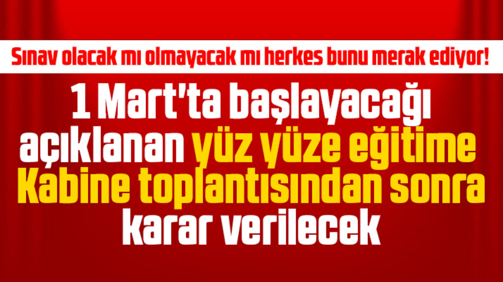 Samsun'da 1 Mart'ta yüz yüze eğitim başlayacak mı? Samsun Valiliği açıklama yaptı