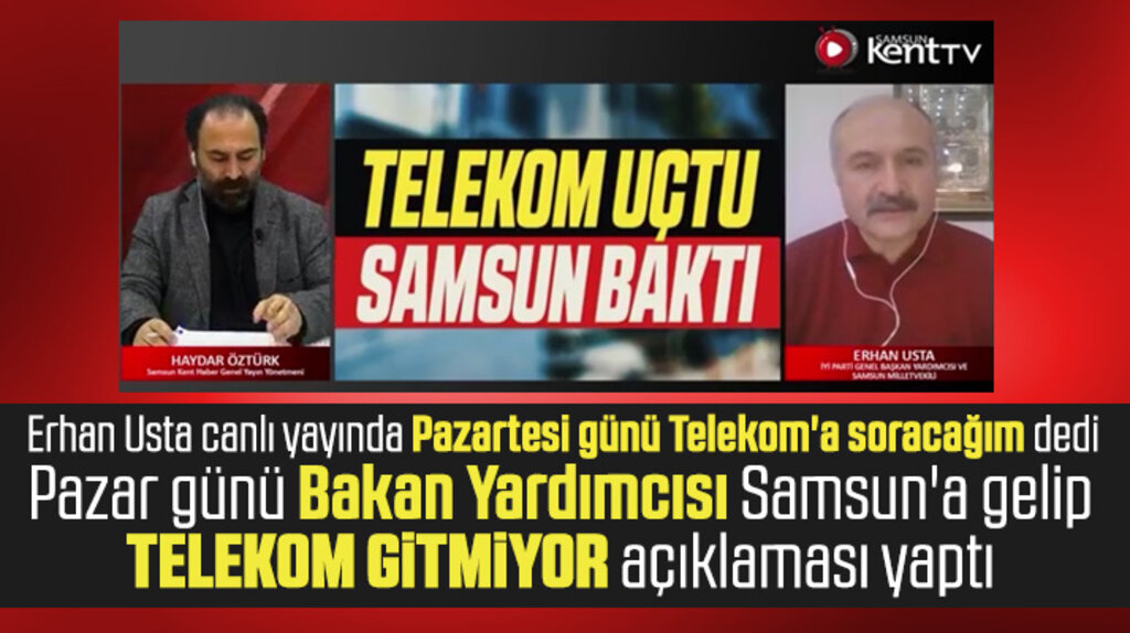 Erhan Usta Pazartesi soracağım dedi Pazar günü Bakan Yardımcısı Samsun'a geldi