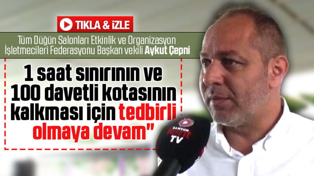 Aykut Çepni'den düğün salonları açıklaması! Tedbirli olmaya devam