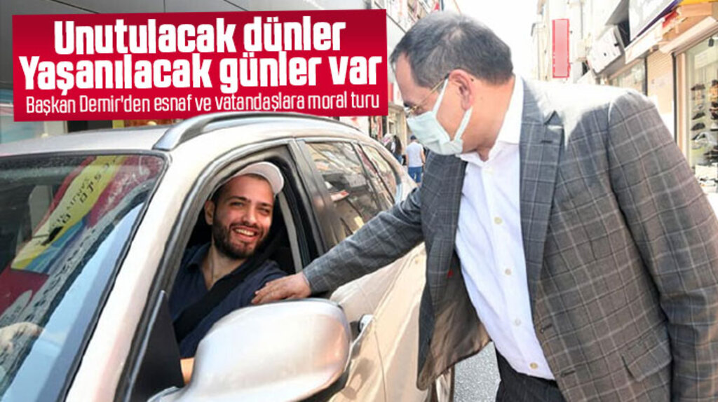Samsun Büyükşehir Belediyesi Başkanı Demir'den esnafa moral turu