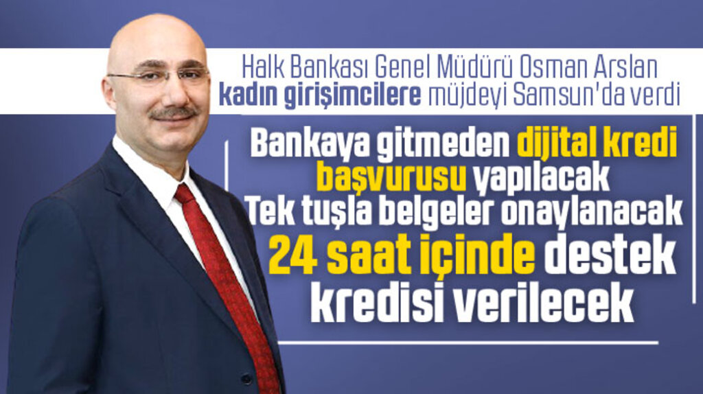 Halk Bankası Genel Müdürü Arslan Samsun'da kadın girişimcilere müjde verdi
