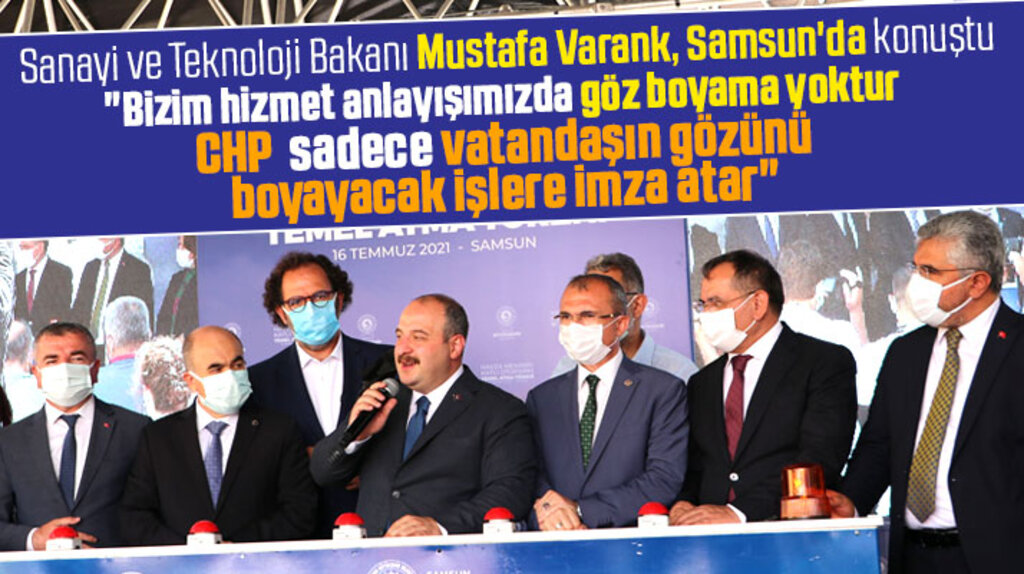 Bakan Varank Samsun'da mekanik otoparkın temelini attı, CHP'ye yüklendi
