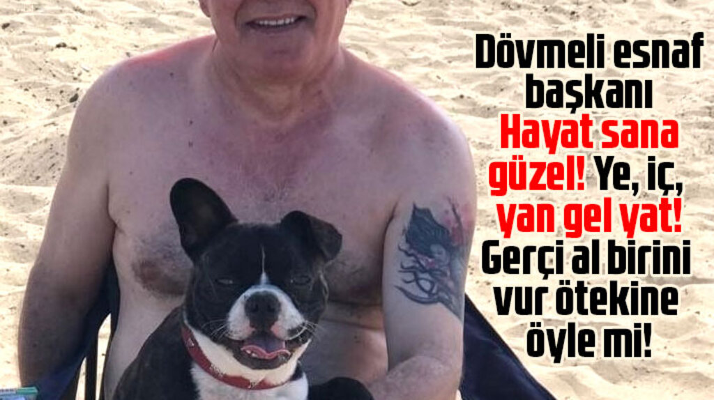 Samsun'un dövmeli esnaf başkanı! Hayat sana güzel!
