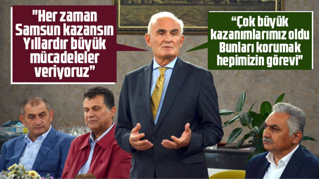 Yusuf Ziya Yılmaz, istişare toplantısında konuştu! Her zaman Samsun kazansın