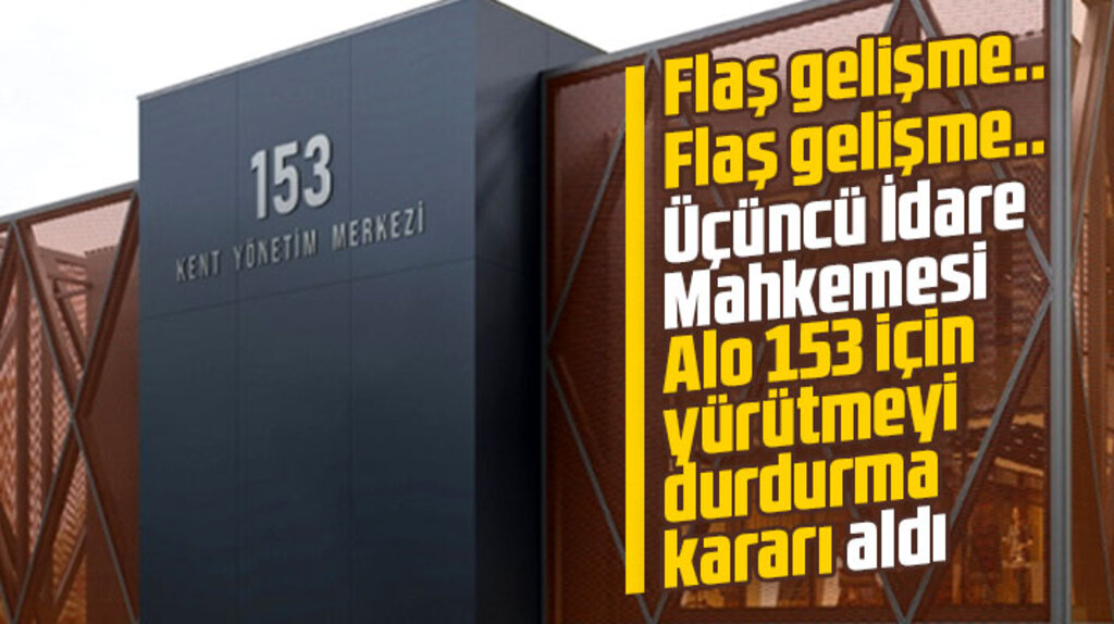 Samsun'da Alo 153 Kent Yönetim Merkezi için yürütmeyi durdurma kararı alındı
