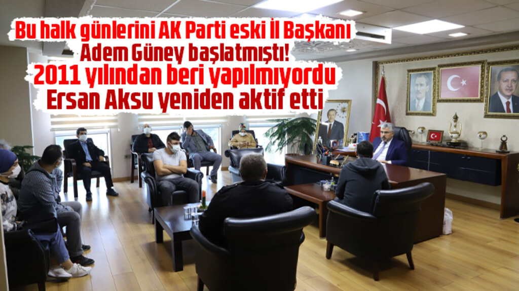 AK Parti Samsun İl Başkanı Aksu, Halk Günü yaptı vatandaşların sorunlarını dinledi