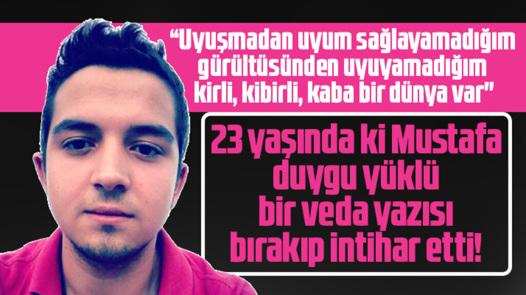 Samsun'da intihar eden Mustafa Coşkun'un intiharı öncesi yazdığı veda yazısı