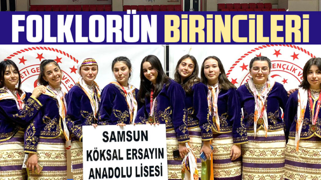 Samsun'da Okullar Arası Halk Oyunları İl Birincileri belli oldu