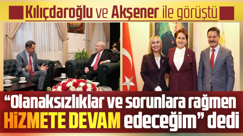 Atakum Belediye Başkanı Cemil Deveci Kılıçdaroğlu ve Akşener ile görüştü