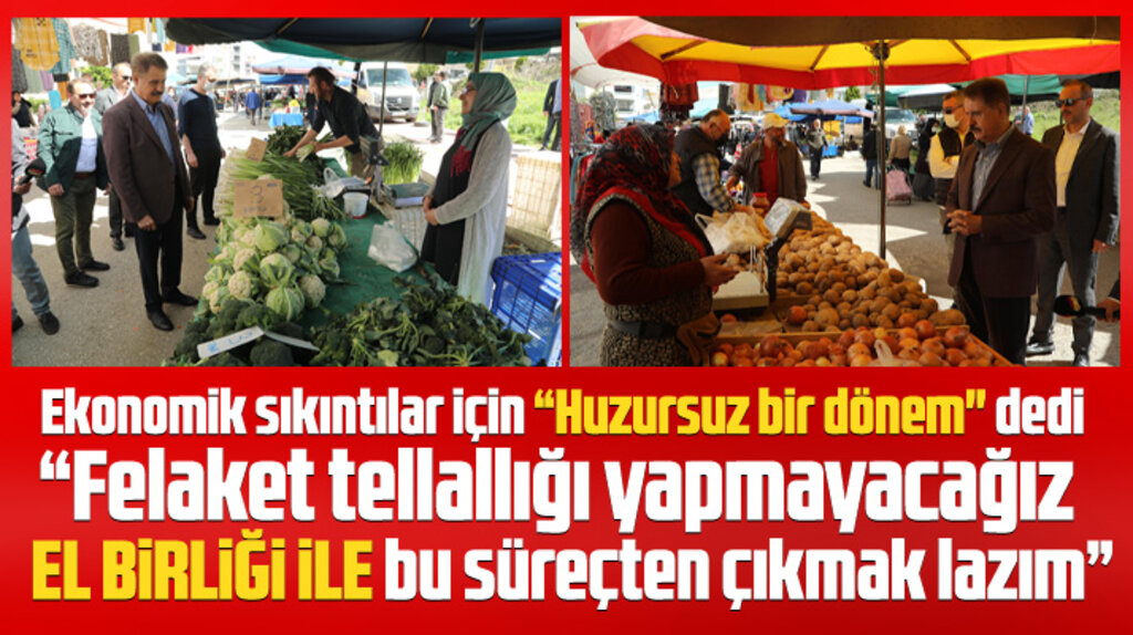 Cemil Deveci'den el birliği çağrısı! Felaket tellallığı yapmayacağız