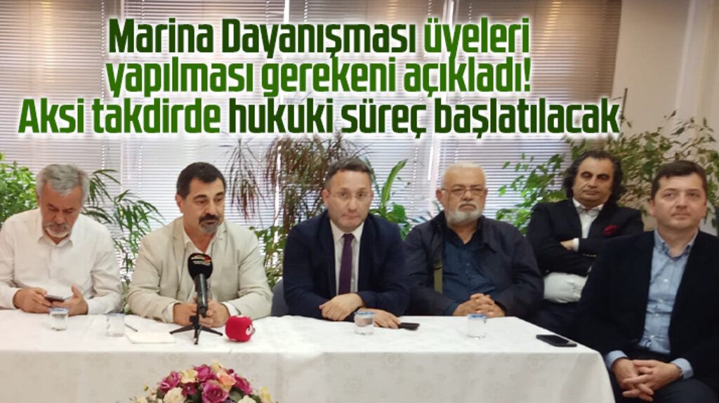 Samsun'da Marina Dayanışmasından Kurupelit Yat Limanı açıklaması
