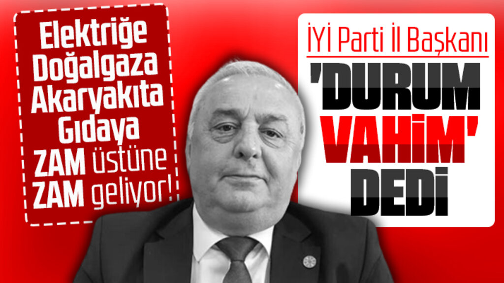 İYİ Parti Samsun İl Başkanı Aksoy'dan ekonomi açıklaması! Durum vahim