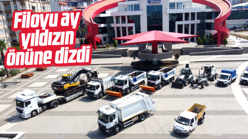 Samsun'da Canik Belediyesi yeni aldığı 12 ayrı araç ile filosunu güçlendirdi