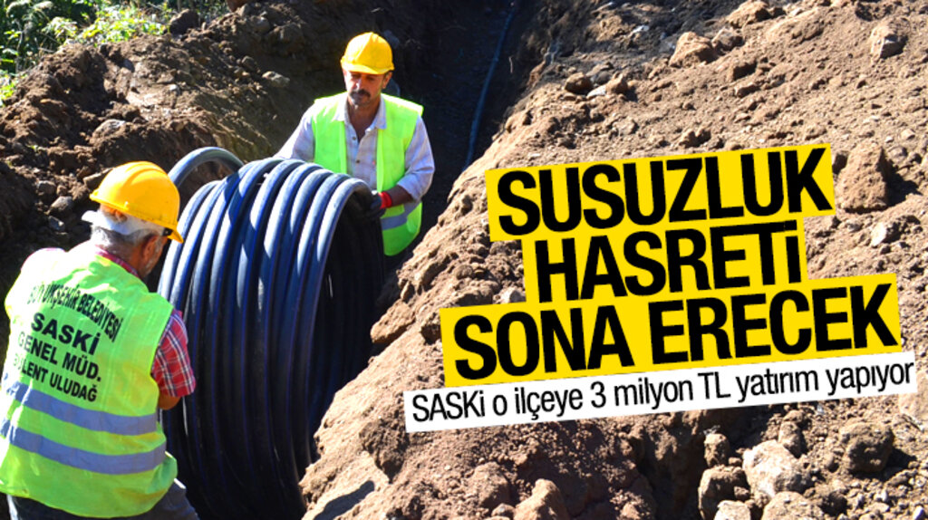 Samsun'da SASKİ Vezirköprü ilçesine 3 milyon TL'lik içme suyu yatırımı yapıyor
