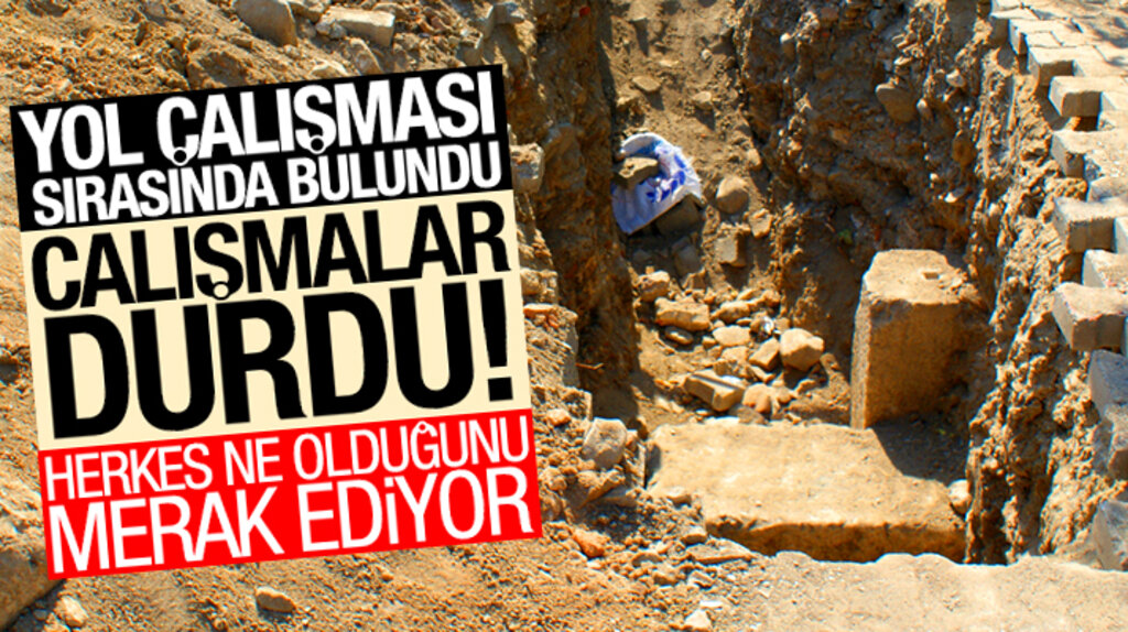 Samsun Vezirköprü'de yol çalışması sırasında Roma dönemine ait bina kalıntısı bulundu