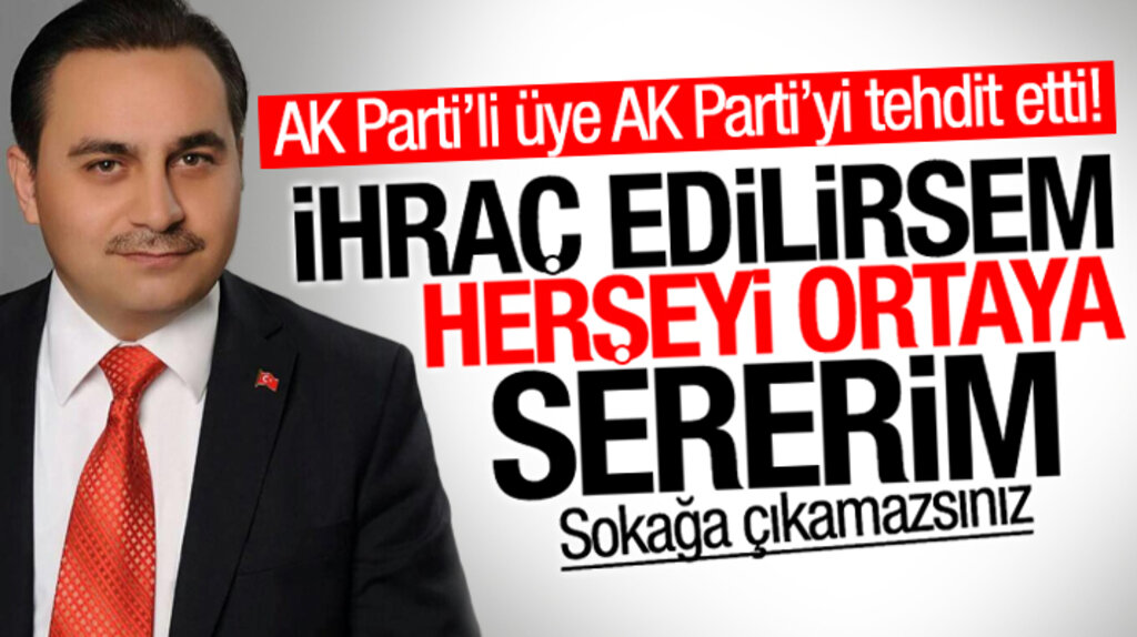 Samsun Bafra'da AK Parti'li üye Aydın Akkurt yönetimi tehdit etti: Her şeyi ortaya dökerim