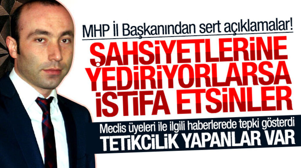 MHP Samsun İl Başkanı Tekin istifa edeceği gündeme gelen meclis üyeleri ile ilgili konuştu