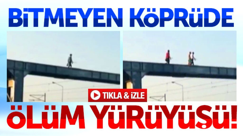 Samsun Canik'te inşaatı bitmeyen üst geçitte ölüm yürüyüşü 
