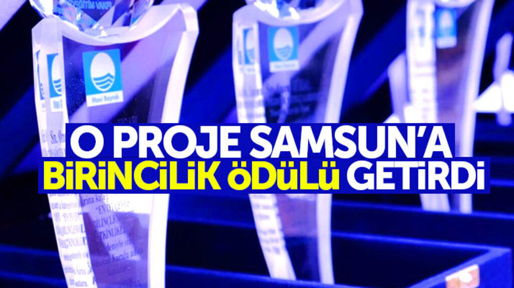 Samsun'a Sağlıklı Kentler Birliği'nden birincilik ödülü geldi