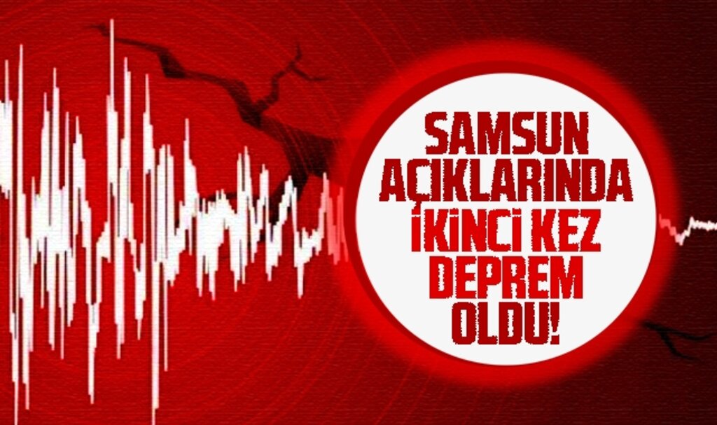 Samsun açıklarında ikinci kez deprem oldu