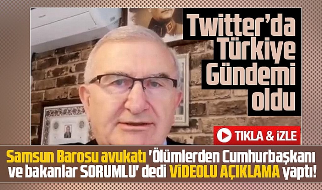 Samsun Barosu avukatı Hüseyin Cimşit suç duyurusuna videolu açıklama yaptı