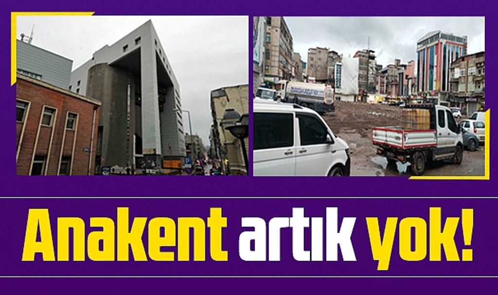 Samsun'da Anakent İş Merkezi'nın yıkımı tamamlandı