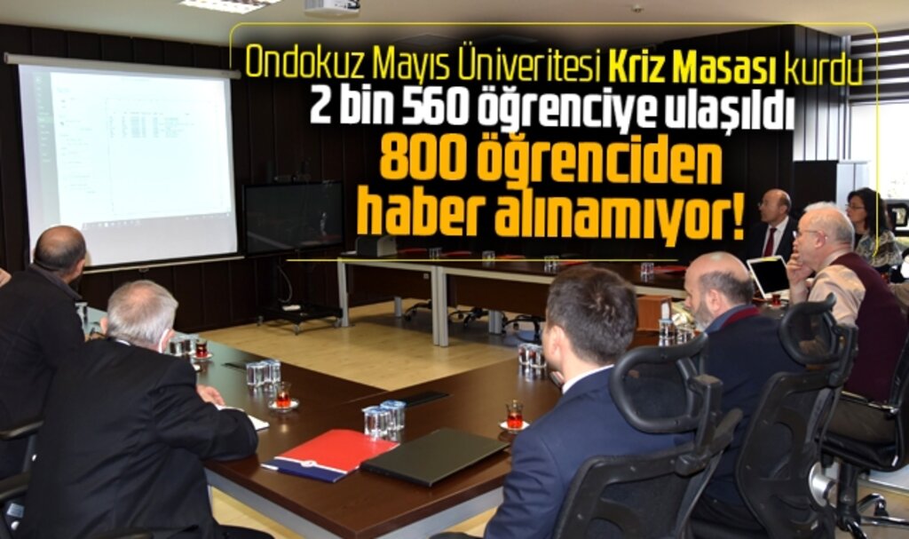Samsun OMÜ deprem felaketi geçiren şehirlerde 800 öğrencisine ulaşamadı