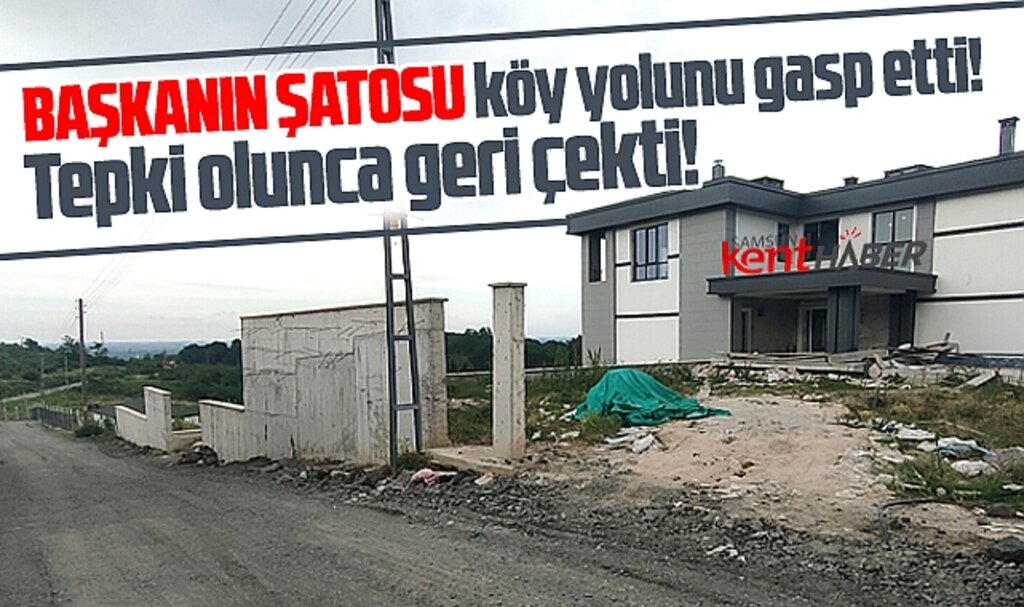 SBB Başkanı Demir'in yaptırdığı malikanenin duvarı yolu işgal etti iddiası