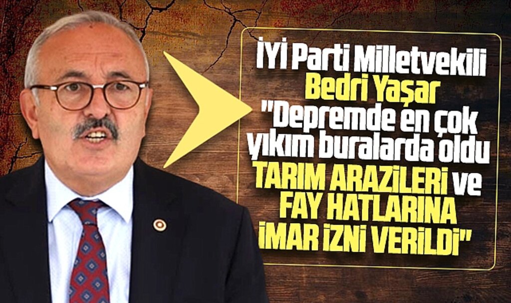 Bedri Yaşar uyardı! Tarım arazileri ve fay hattı üzerine imar izni verilmemeli
