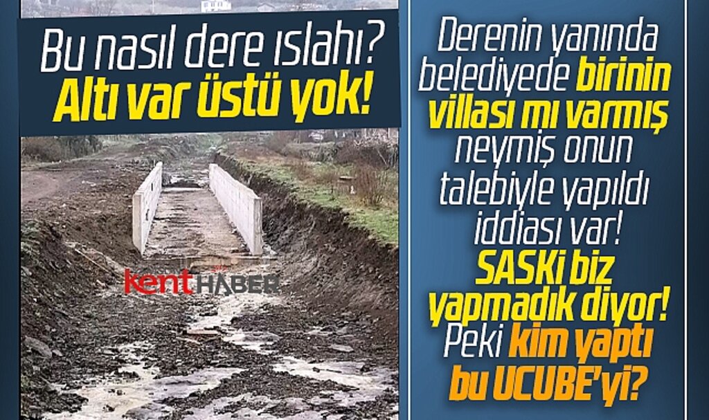 Samsun'da şaşırtan dere ıslahı! Altı var üstü yok!
