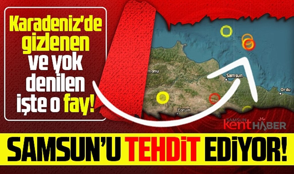 Samsun'u tehdit eden Karadeniz'deki fayın görüntüsü yayınlandı
