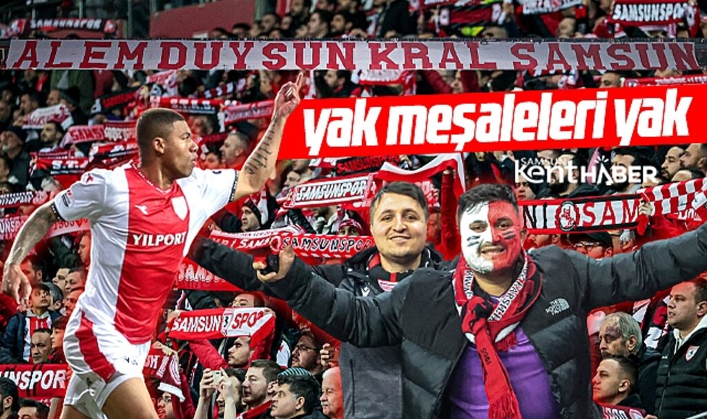 Samsunspor muhteşem taraftar desteği ile Pendikspor'u 4-2 yendi