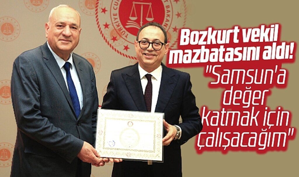 MHP Samsun Milletvekili seçilen Prof.Dr. İlyas Topsakal mazbatasını aldı