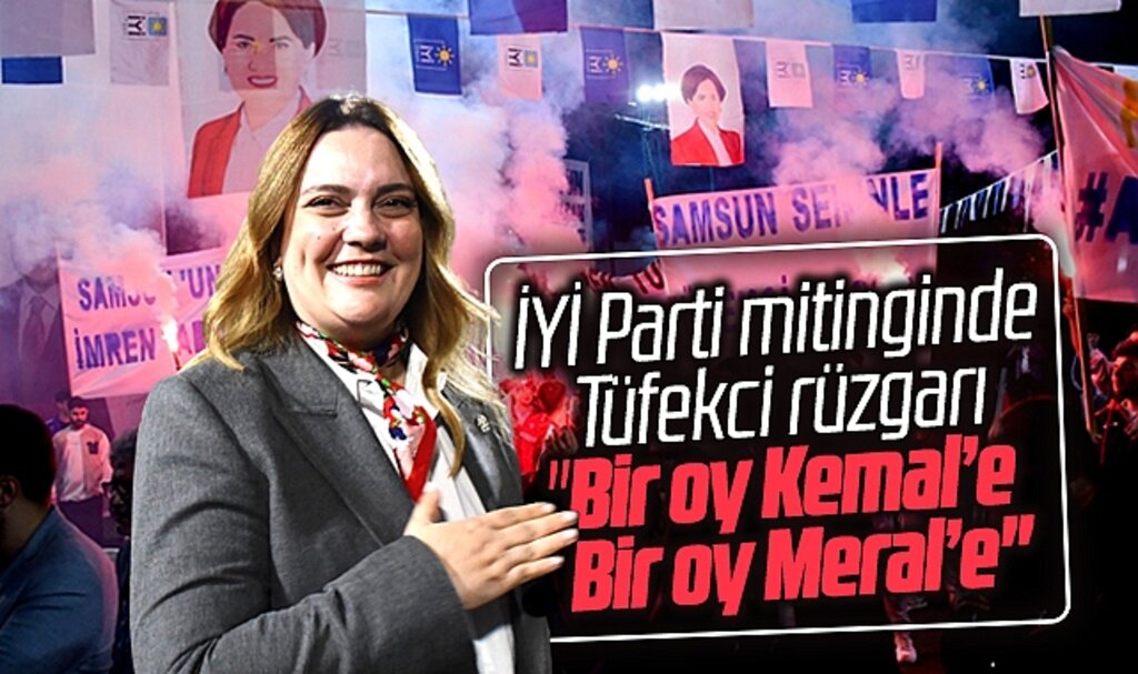 Samsun'da İYİ Parti'nin Gençlik Parkı buluşmasında Tüfekci rüzgarı esti