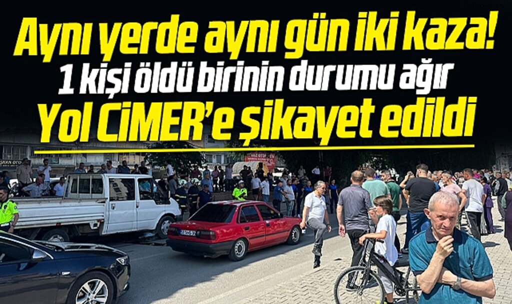 Samsun'da aynı gün iki kazanın olduğu yaya geçidi CİMER'e şikayet edildi