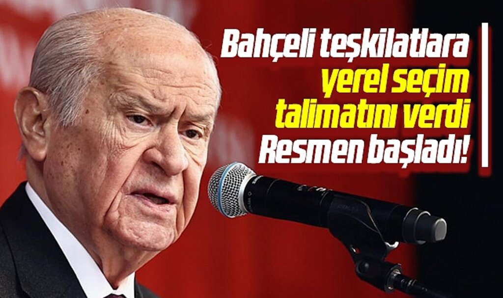 Bahçeli açıkladı! MHP'de 2024 yerel seçim hazırlık süreci resmen başladı